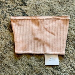 NWT Whyte Valentine beige crop top, size 8